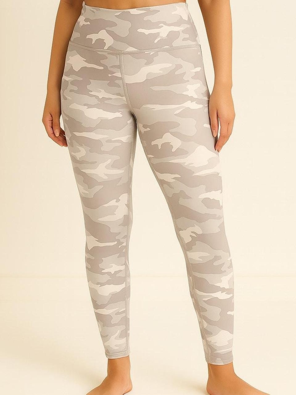 NWT Athleta Elation Camo 7/8 Tight Leggings Women's 3X Taupe High Rise Yoga